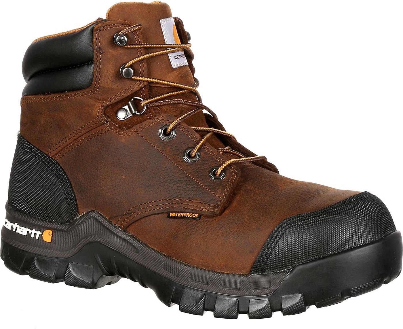 Carhartt Men's Rugged Flex WP 6" Composite Toe Work Boot, Dark Brown Oil Tanned, 10 M US - Image 7