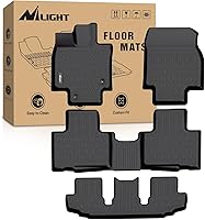 Vista 9 de Nilight Alfombrillas de TPE para Toyota Avalon 2013 2014 2015 2016 2017 2018 para todo tipo de clima, ajuste personalizado, forros de piso