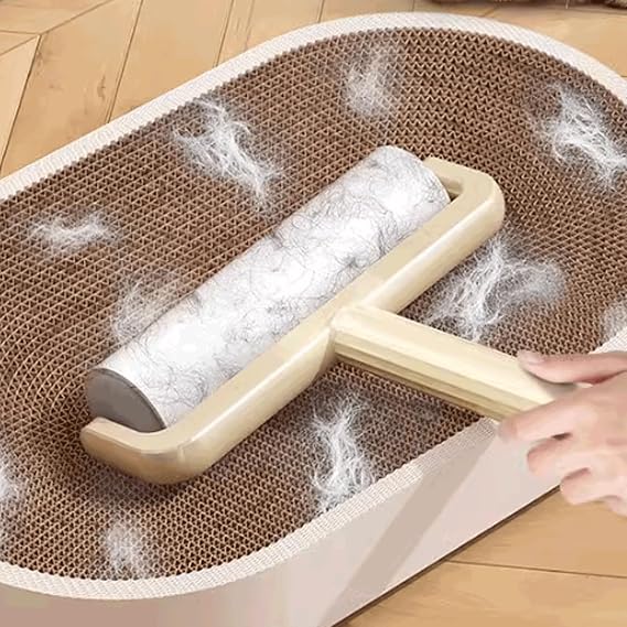 Strong Adhesion Plastic Lint Roller with Clear Cover Elegant Solid Color Roller Lint Remover Manual Lint Remover Quickly Removes Fur Portable