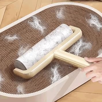 Strong Adhesion Plastic Lint Roller with Clear Cover Elegant Solid Color Roller Lint Remover Manual Lint Remover Quickly Removes Fur Portable