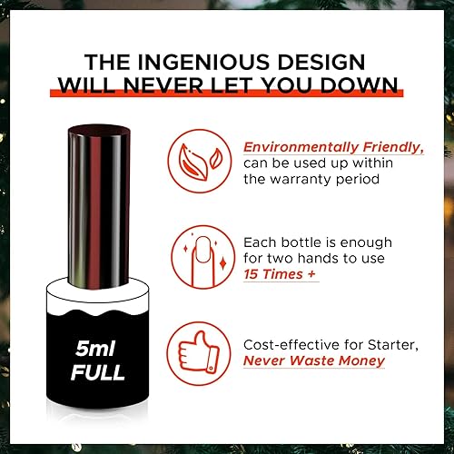 Miniatura 9 de MEFA Juego de 23 esmaltes de uñas de gel kit de gel de uñas con capa superior brillante y mate y base colección negra con purpurina blanca rosa azul