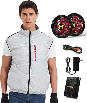 Amazon.co.jp: [Mactilo] ファン付きベスト 空調作業服 33V高