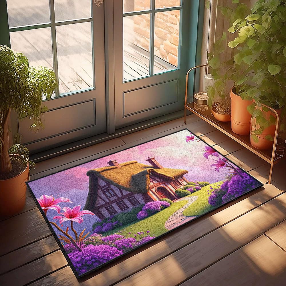 Tapis d'intérieur porte d'entrée paillasson automne vintage décoration cuisine 50x80