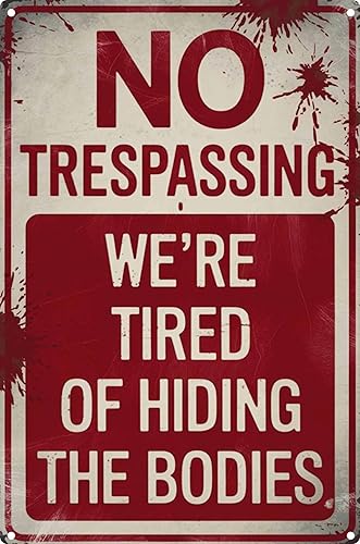 Vista 17 de Letrero vintage de metal divertido retro para jardín, hogar, regalos de cumpleaños, graduación, mantener una distancia segura, 12 x 8 pulgadas