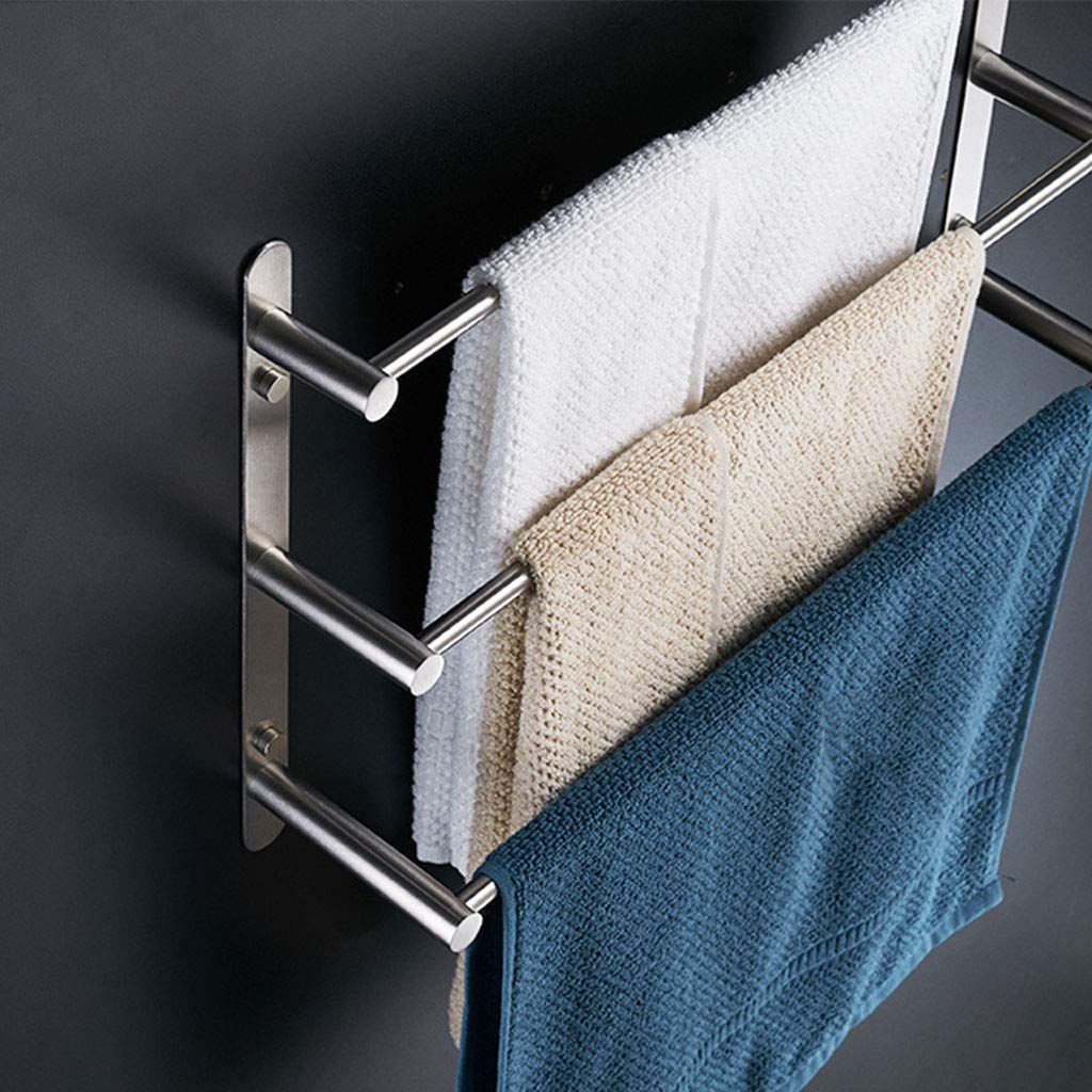 Handtuchhalter 3-Tier Bad Handtuchhalter 304 Gebürstet Edelstahl Wand Handtuchhalter 70 cm Handtuchhalter für Küche Bad Toilette Hotel Büro