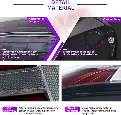 Vista 13 de Archaic Conjunto de luces traseras compatible con Mini Cooper R50 R52 R53 2001-2007, Union Jack - Lámparas traseras para Mini Cooper Rojo