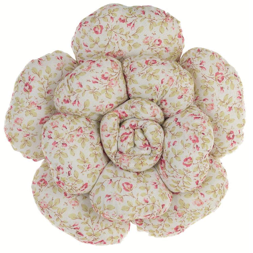 Blanc Mariclo' Cuscino Decorativo Fiore Boheme Floreale 32x32 cm A30312