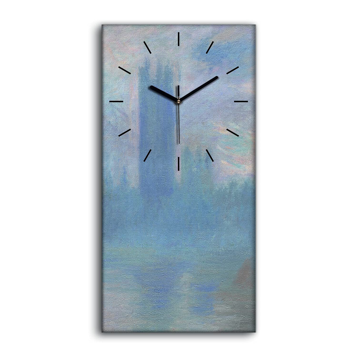 Horloge sur Toile Image Art Mural Art Moderne 30x60cm Horloge Murale Salon