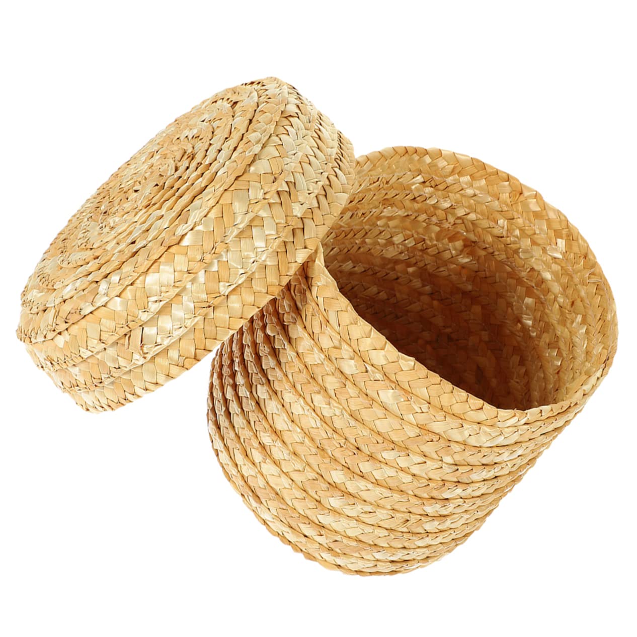 Happyyami Countryside Style Woven Basket Multi Function Storage Basket for Snacks Home Accessories and Wear Resistant Design Convenient Organization