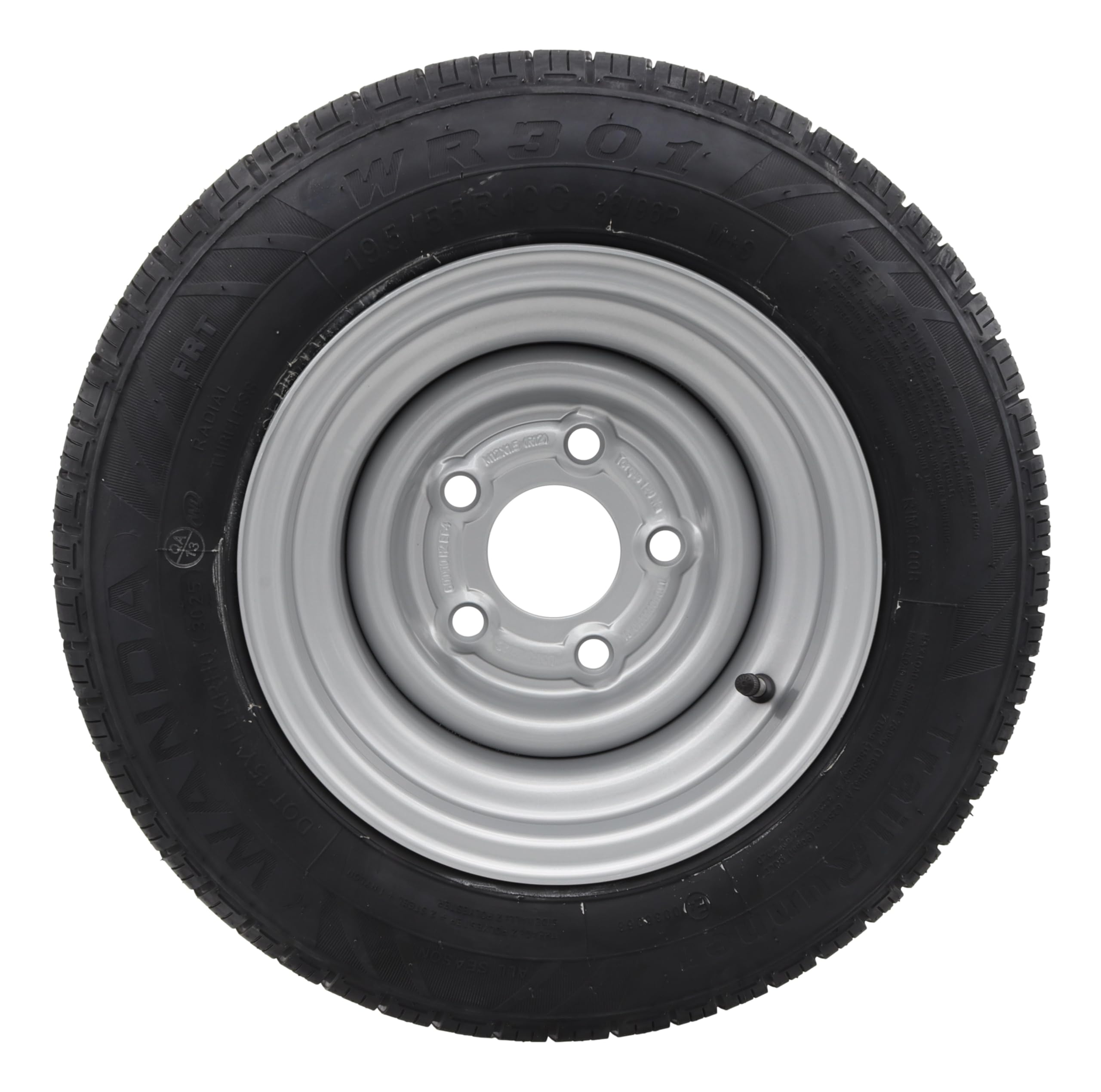 Roue complète 195/55 R 10C 98/96N LK112x5 Pneu de remorque M+S 195 55 R10C Roue de remorque Pneu 112 x 5