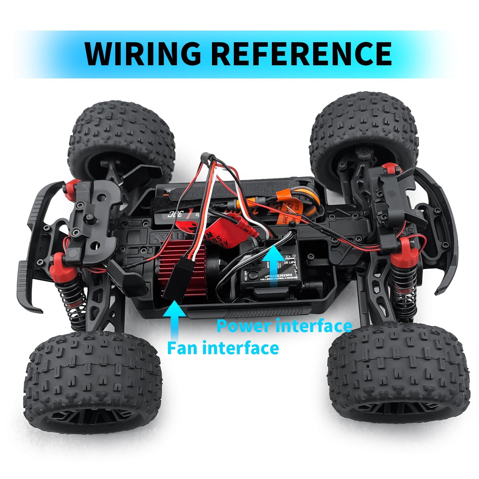 BRKRC RC Front & Rear Lights Kits,Headlight Taillights Set for Arrma 1/18 Granite Grom RC Crawler Car Upgrade Parts