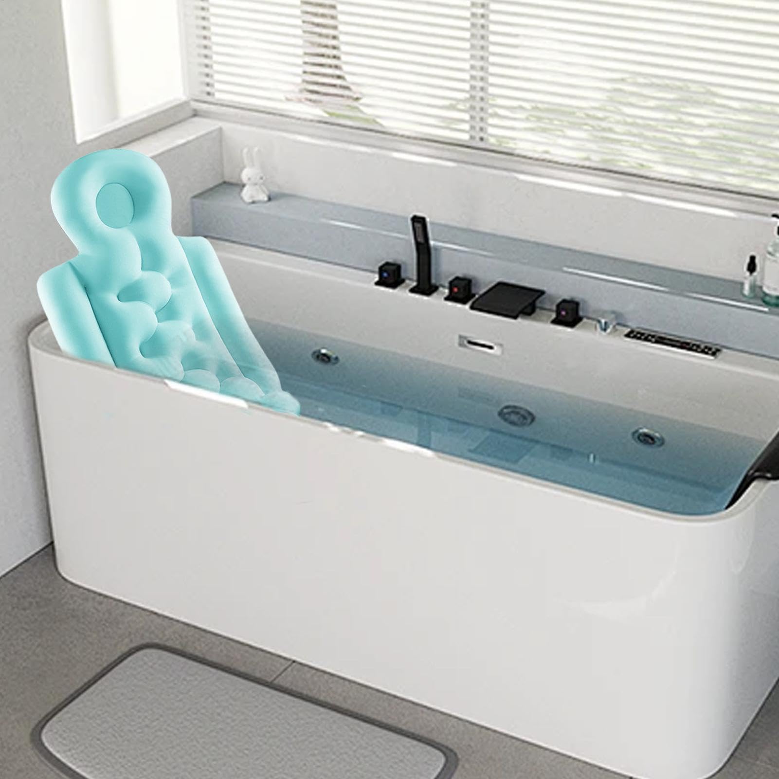 Cuscino per vasca da bagno, per adulti, per vasca da bagno | per adulti, antiscivolo, per vasca da bagno, morbido