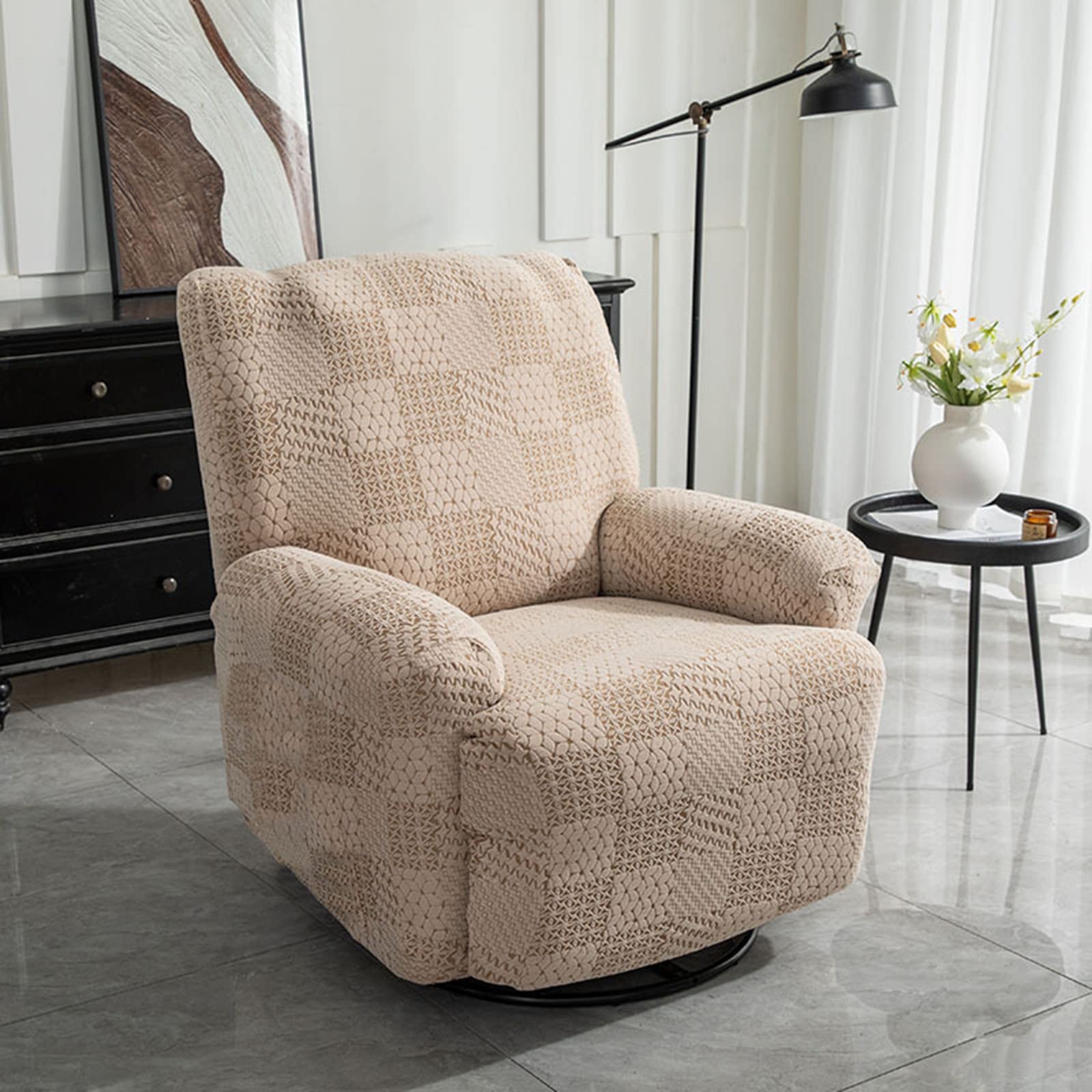 Funda reclinable elástica antideslizante FBKPHSS, protector lavable para sillón de 1 plaza