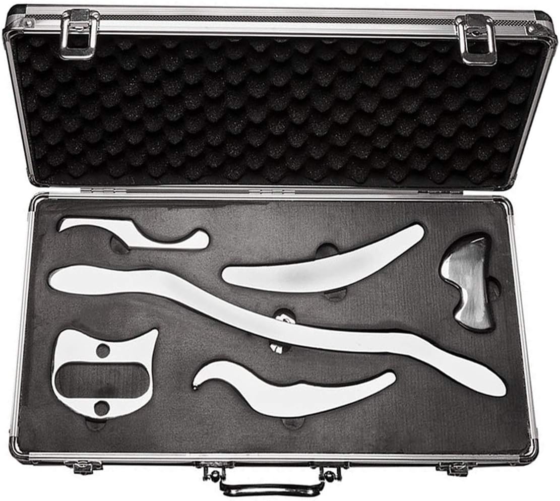HBrotaco Stainless Steel Gua Sha Scraping Massage Tool Set