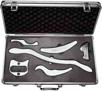 Stainless Steel Gua Sha Scraping Massage Tool Set IASTM Tools Great Soft Tissue Mobilization Tool 6 Set