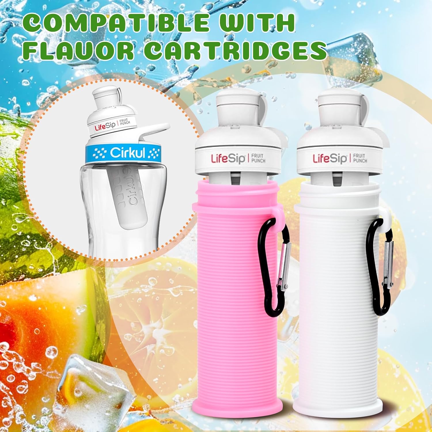 WIBOND Flavor Cartridge Holder For Cirkul - Metal Case Holds 3 Sip Cartridges