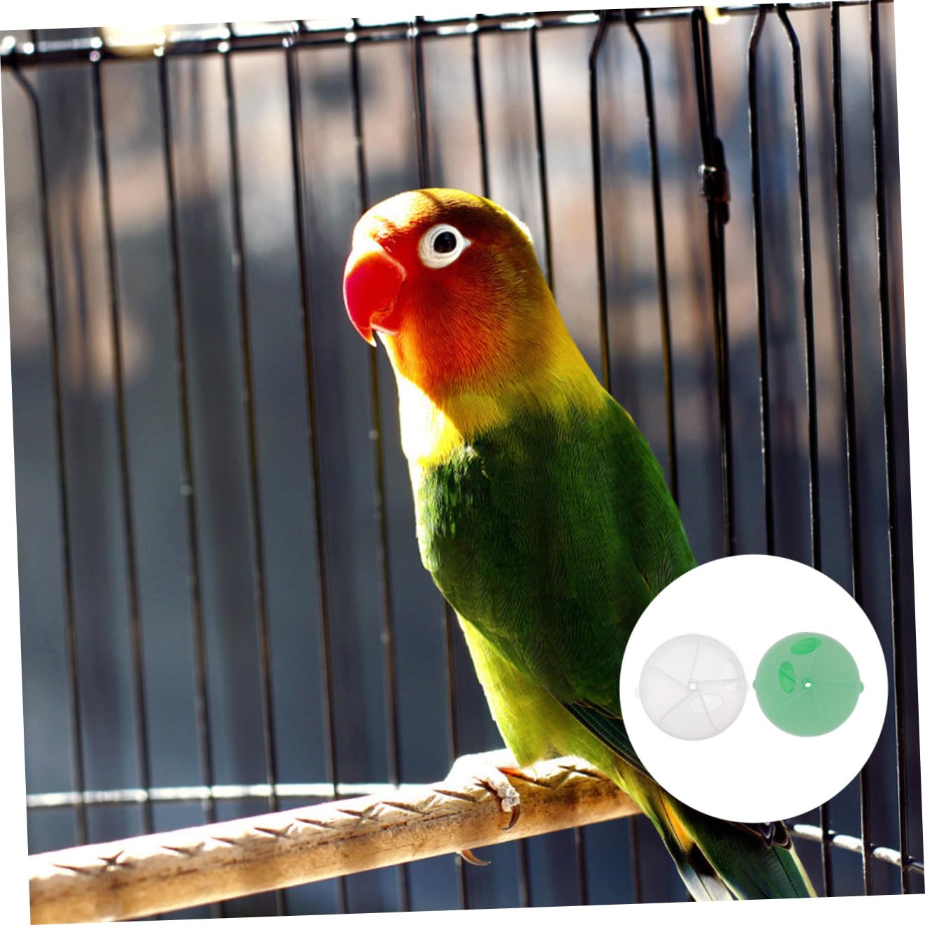 2pcs Acrylic Foraging Boxes for Parrots Interactive Wind Wheels Compartment Design for Fun Treat Dispensing Bird Playthings for Macaw Cockatiel and More - image 7