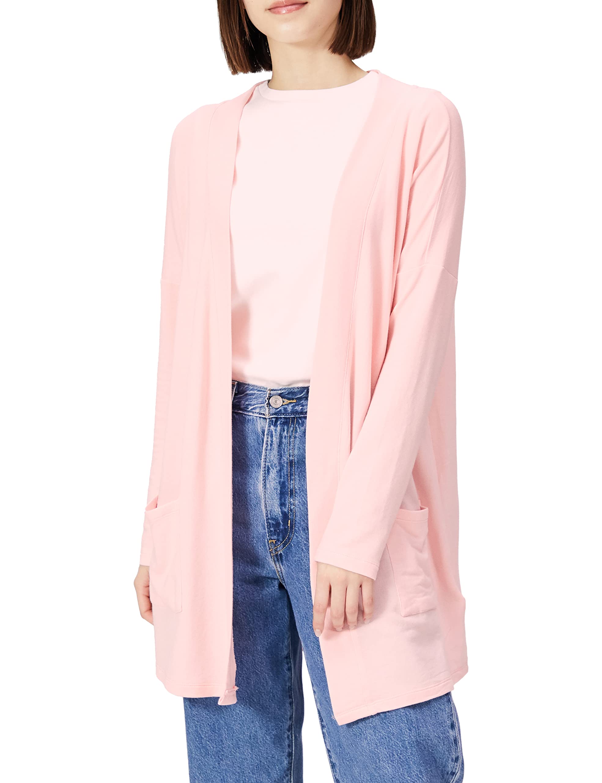 Amazon Essentials Donna Cardigan Ultraleggero Aperto sul Davanti dalla vestibilità Comoda