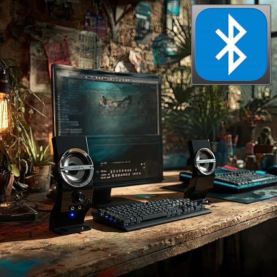 Audiocore AC805 Computer Stereo Speakers for PC Laptop, 2.0 Stereo System, USB Powered, 6W RMS Power