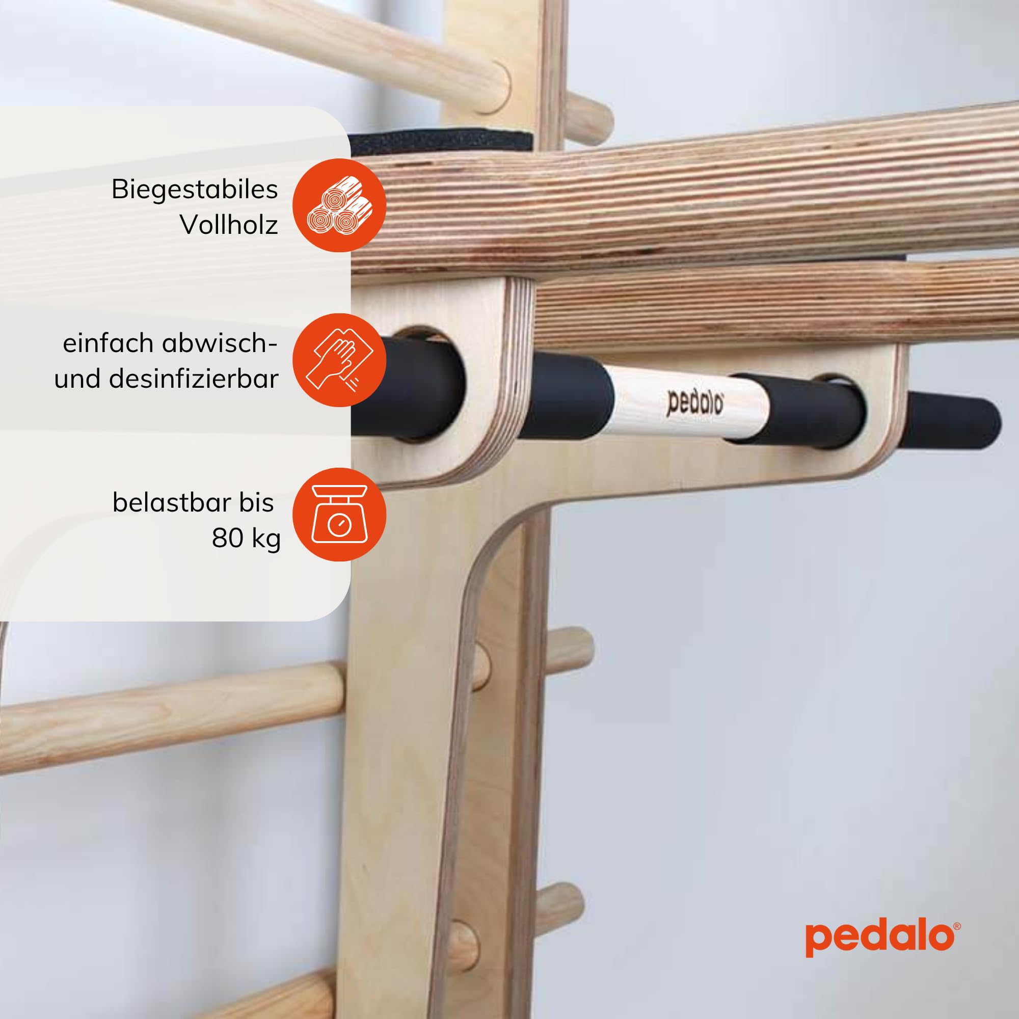 pedalo® Trainingsstab I Turnstab I Gymnastikstab I Trainingsstange I Holzstab I Holzstange