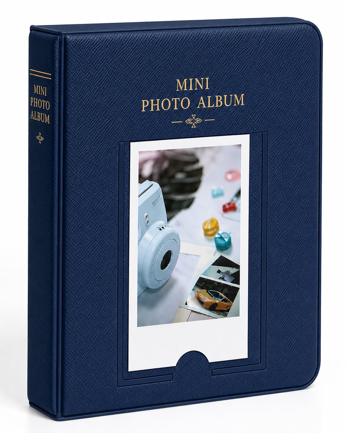 64 Pockets Mini Photo Album for Fujifilm Instax Mini 12/11/9/8/7s/90 & LiPlay Camera | 3 Inch Instant Film Photo Storage Book | Portable Polaroid Picture & Name Card Holder Case (Nevi Blue)-image-28