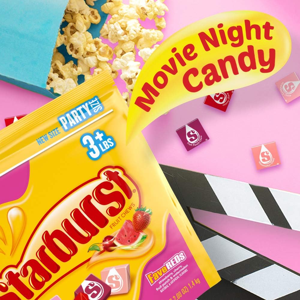STARBURST Fruit Chews Candy - FaveREDS STARBURST Candy Bulk Indivily