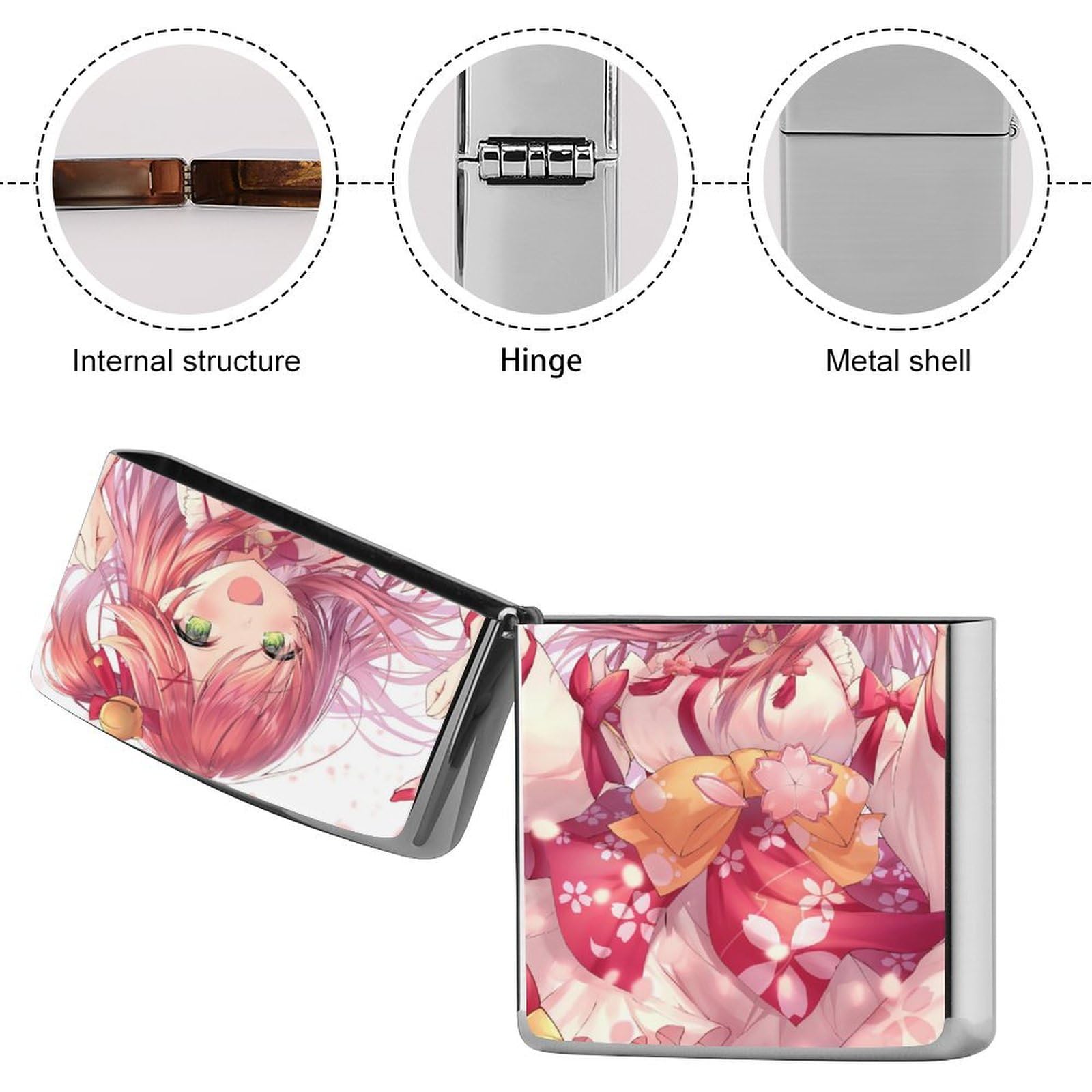 Amazon.co.jp: ジッポライターケース Zippo兼用ケース 両面印刷 VTuber