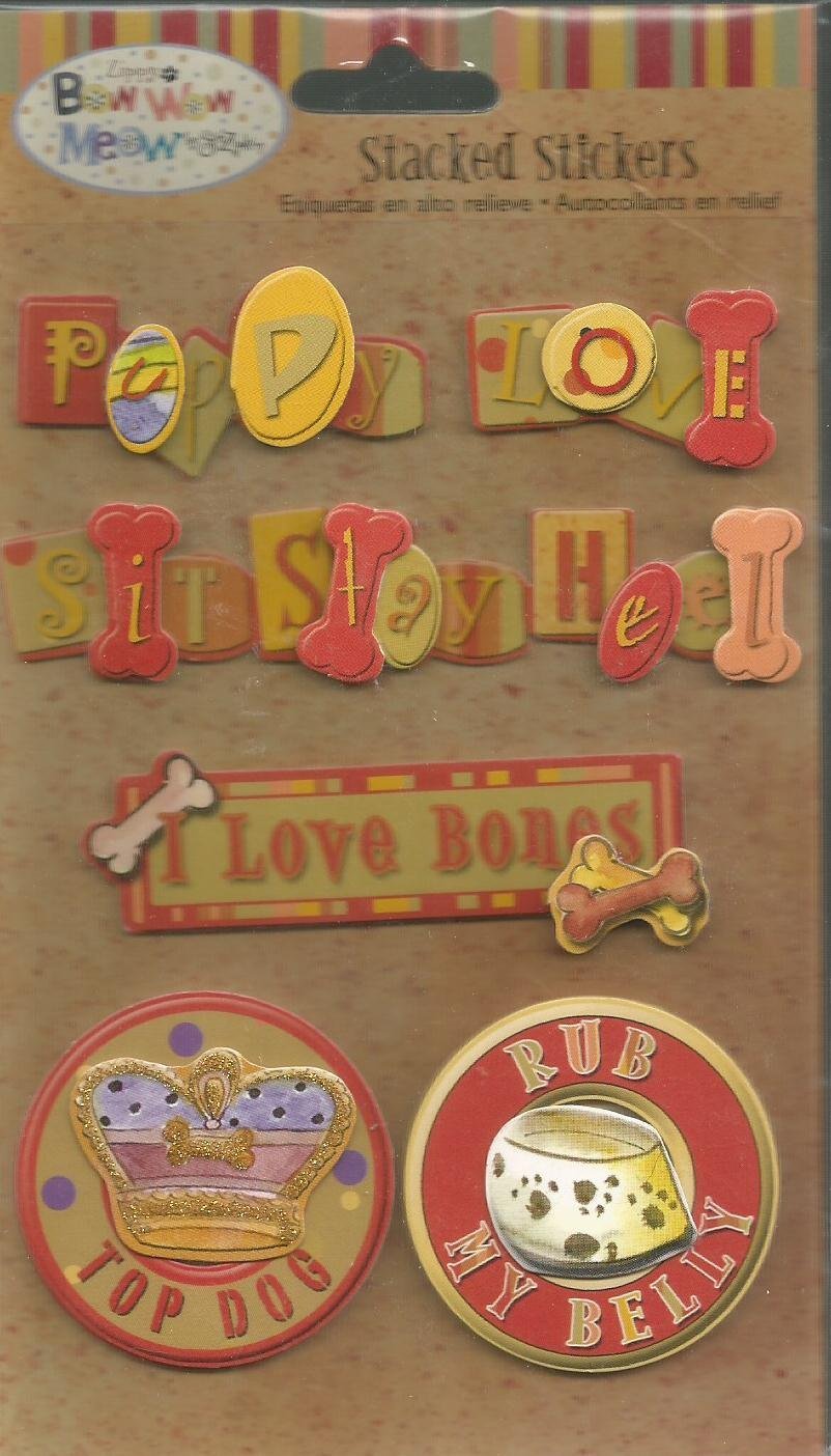 Zippy BowWow Meow Sue Zipkin Bow Wow Stacked Stickers
