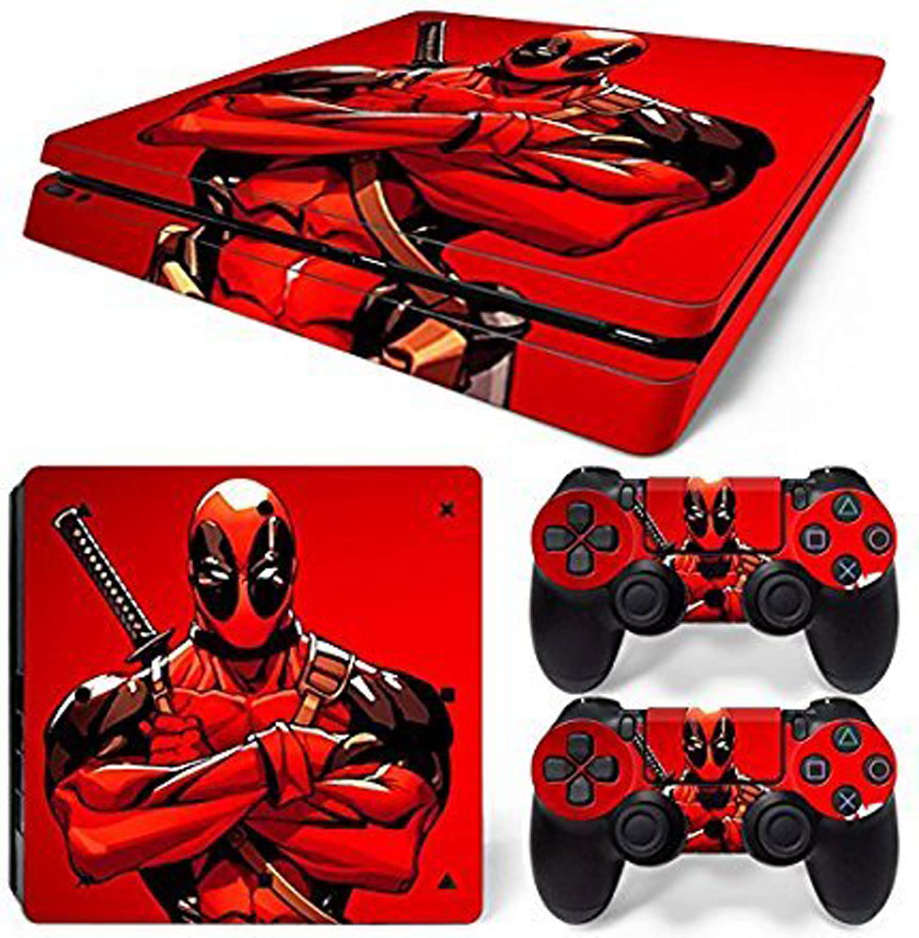 Elton Dead-pool King Red Theme Skin Sticker Cover for PS4 Slim Console and Controllers (B079YBCM6N) Amazon Price History, Amazon Price Tracker
