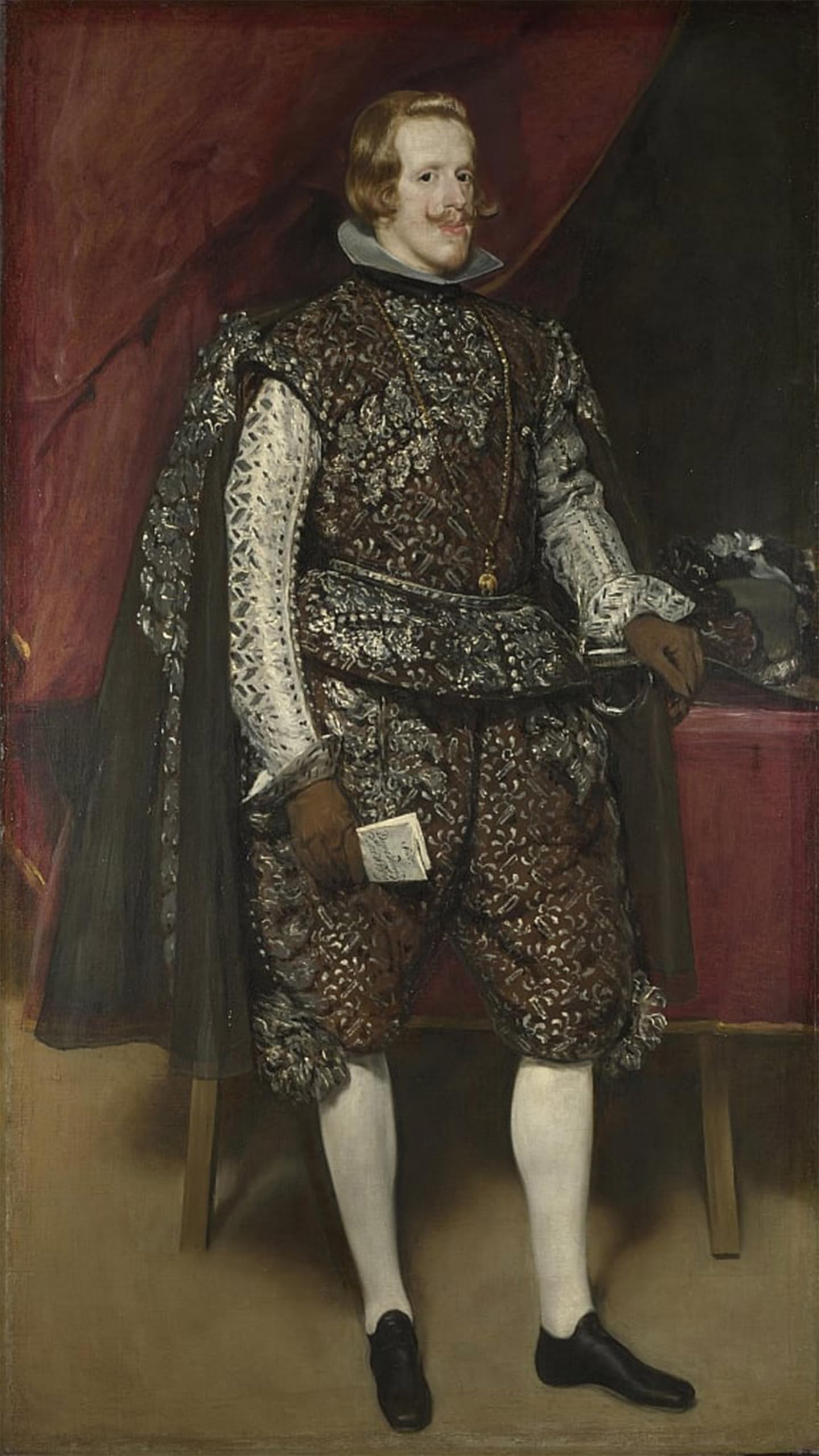 POSTERIIk Famous Animal Posters Vintage Picture Iv of Spain in Brown and Silver by Diego Velázquez Modern Wall Decor for Home Decor 60x90cm