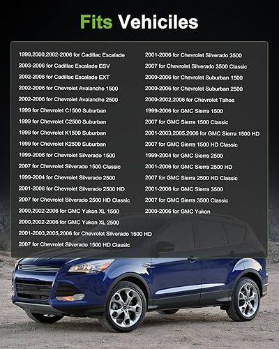 Miniatura 6 de SCITOO Regulador de resistencia del motor del ventilador HVAC para 1999, 2000, 2002-2006 para Cadillac Escalade, 1999-2004 para Chevrolet Silverado