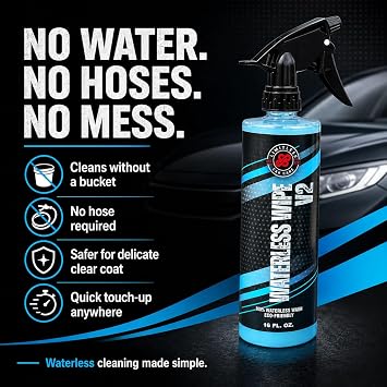 LimitlessCarCare Waterless Wipe V2 32oz Silca Waterless Wash No Hose Eco Friendly