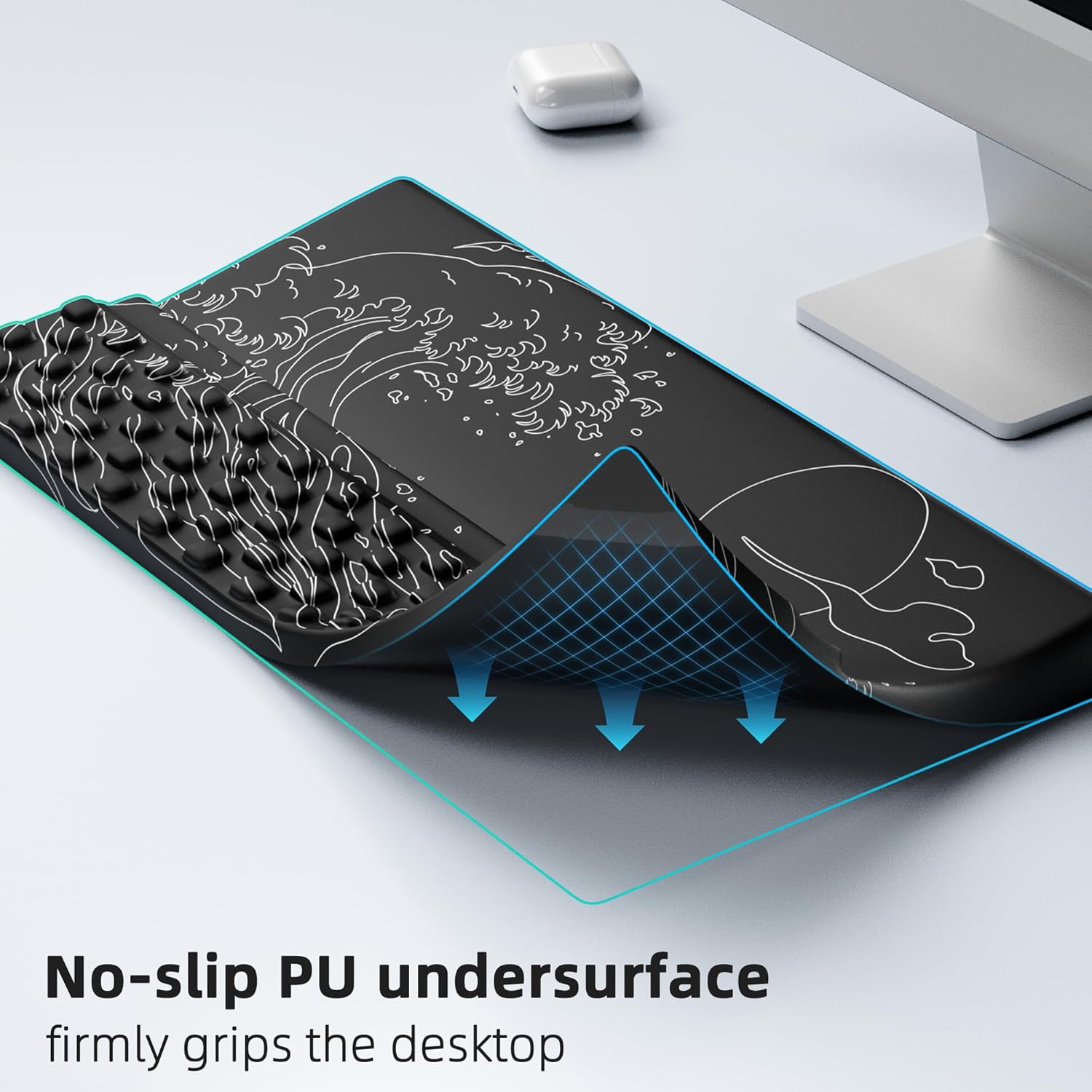 Ospelelf Wrist Support With Keyboard Stand, Comfy Ergonomic Riser Holder for Office Home - Image 5