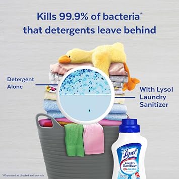 Lysol Laundry Sanitizer Additive, Crisp Linen, 2X90oz