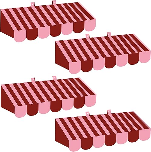 Miniatura 8 de Datanly 4 piezas de decoración 3D para toldo de helados, carro de helado, fondo de pared pastel para baby shower, boda, fiesta de cumpleaños de