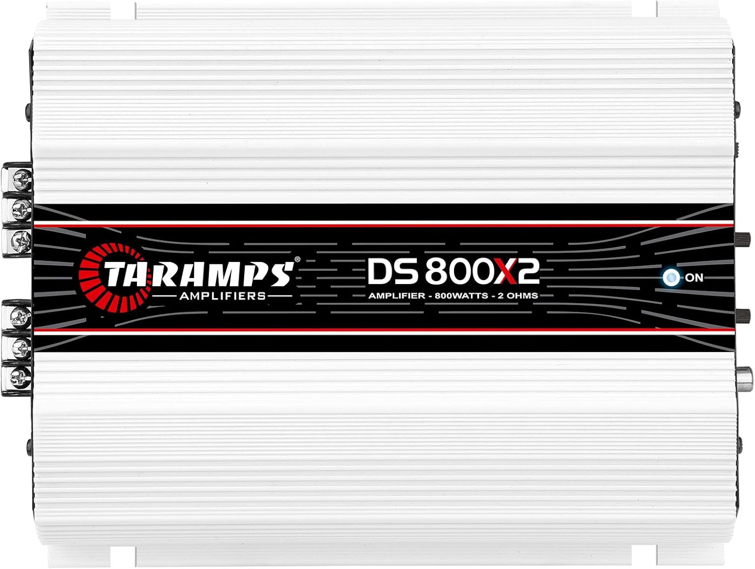 Taramps DS 800x2 2 Ohms 800 Watts Rms 2 Channels of 400 Watts 2 Ohms, Bridgedable with 800 Watts at 4 ohms, Car Audio Amplifier Digital, Full Range Crossover High/Low Pass Fixed, System Class D