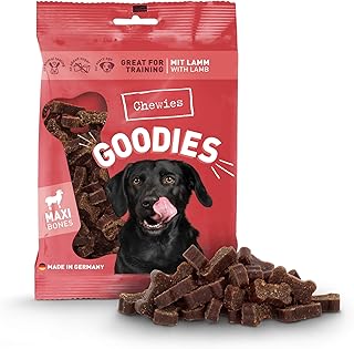 Chewies Hundeleckerli Training Maxi Lamm Knöchelchen - 200 g - Hundesnacks zuckerfrei & mit hohem Fleischanteil - ideal als Trainings-Leckerli für Ihren Hund product image