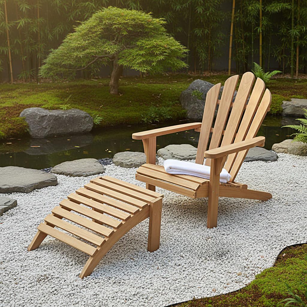 Teck'Attitude Adirondack en Teck Massif