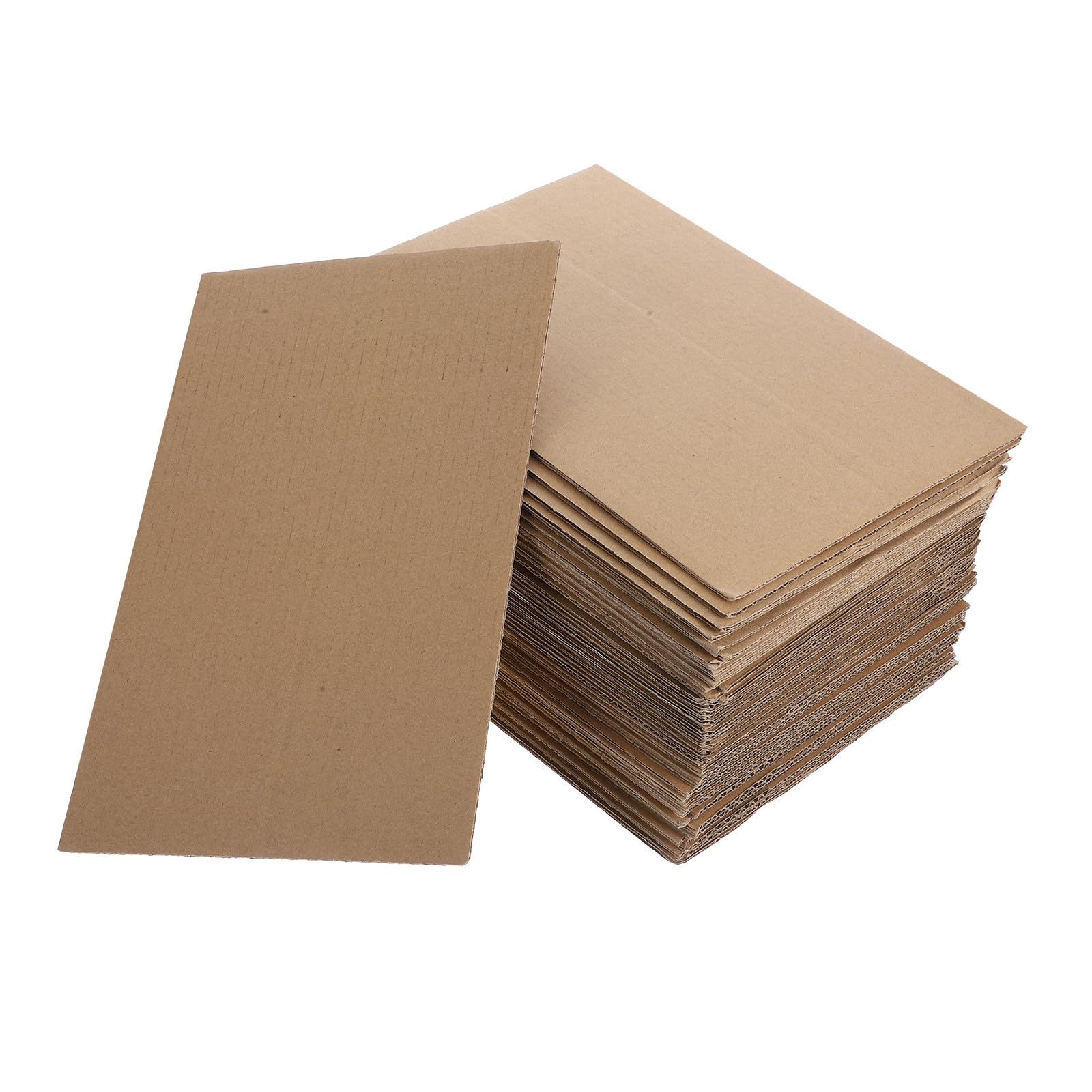 50 Feuilles de Calage en Carton Ondulé pour Boîtes, Séparateurs pour Cartons de Déménagement, Base Protectrice, 3 Couches, Lot de 50 Pièces