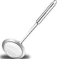 Vista 1 de Anaeat Cuchara Espumadora de Grasa de Acero Inoxidable de 4.7" - Espumadora Profesional de Malla Fina para Cocina y Espumadora de Olla Caliente