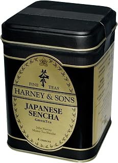 Harney & Sons Japanese Sencha Green Tea Loose Leaf 4oz - Authentic Shizuoka Sencha, Everyday Favorite 4.5 Stars (2591 Reviews)