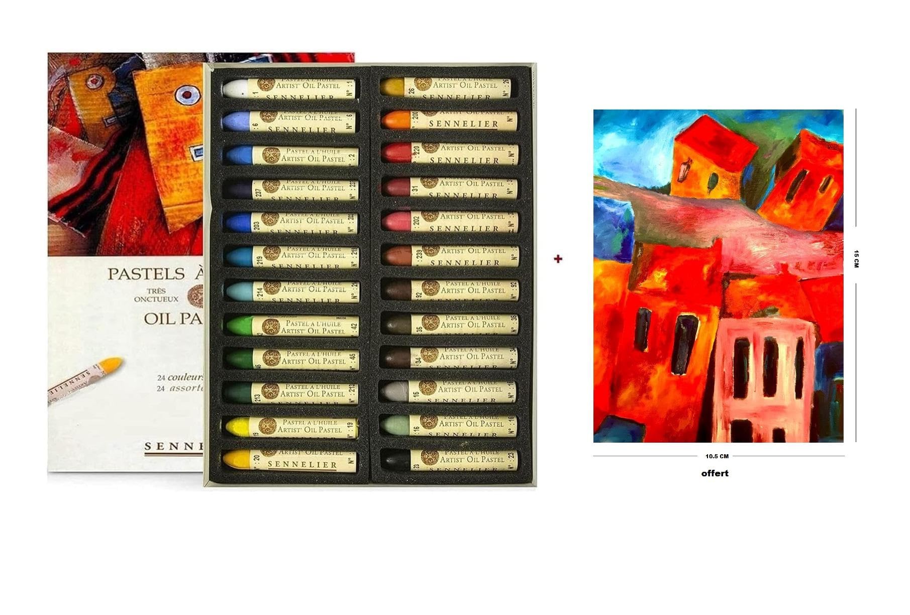 Pastelli A Olio Sennelier 24 Colori - Qualit&agrave; Artistica, Made In France
