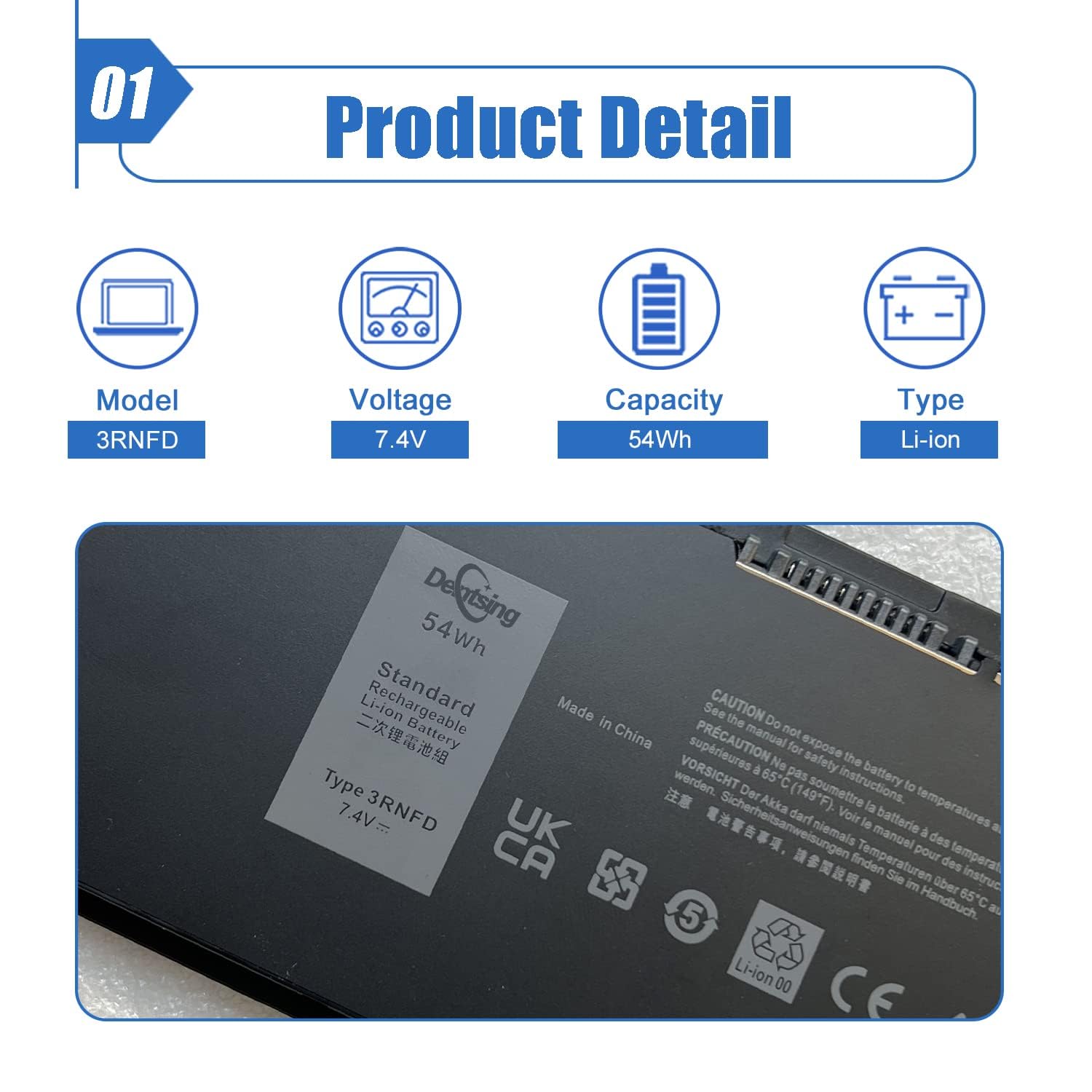 Batterytec® Batterie Pour DELL Latitude 14 7000 Series, DELL LATITUDE E7440 Series, DELL