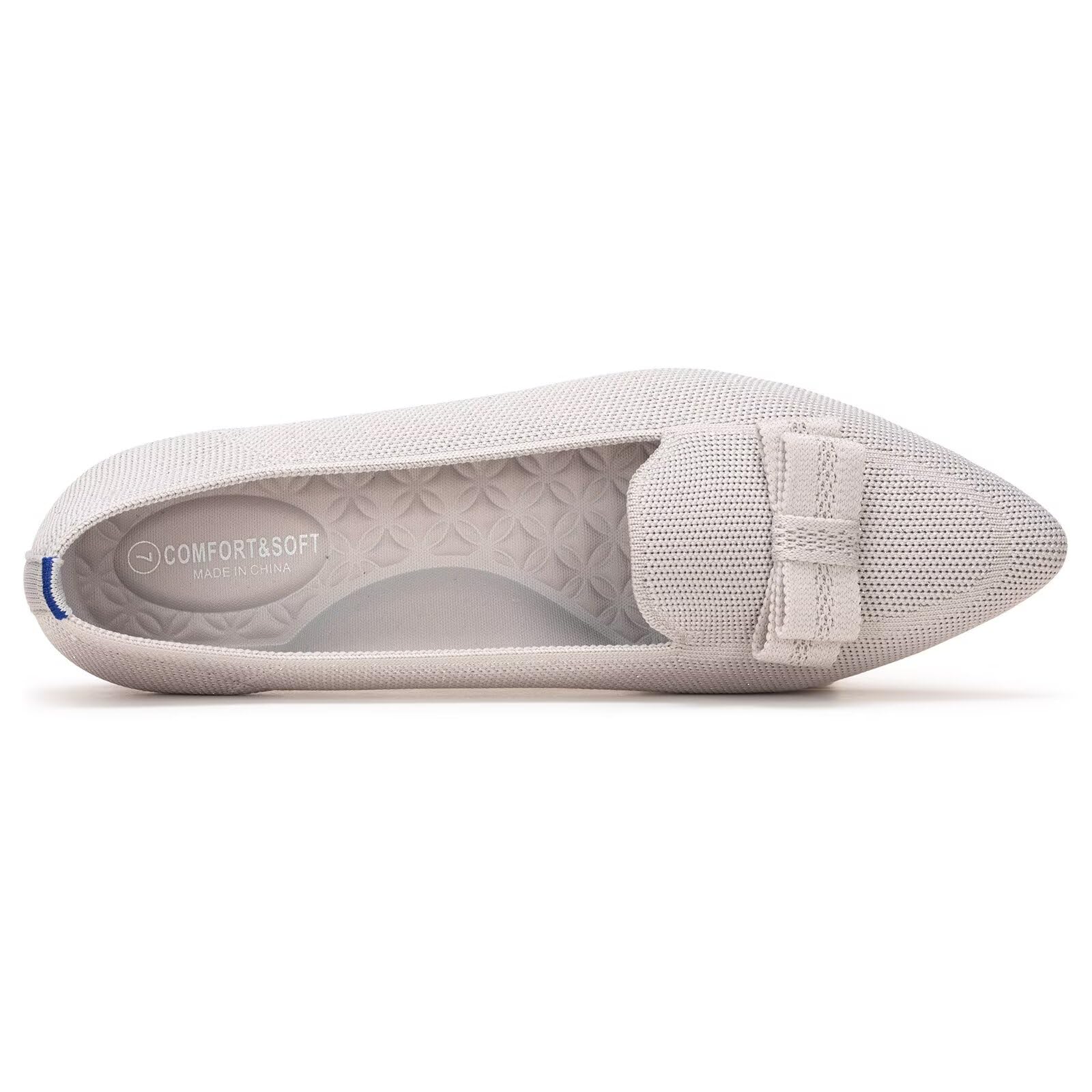 Frank Mully Ballerine Piatte Slip-on in Maglia da Donna - Décolleté con Punta Rotonda