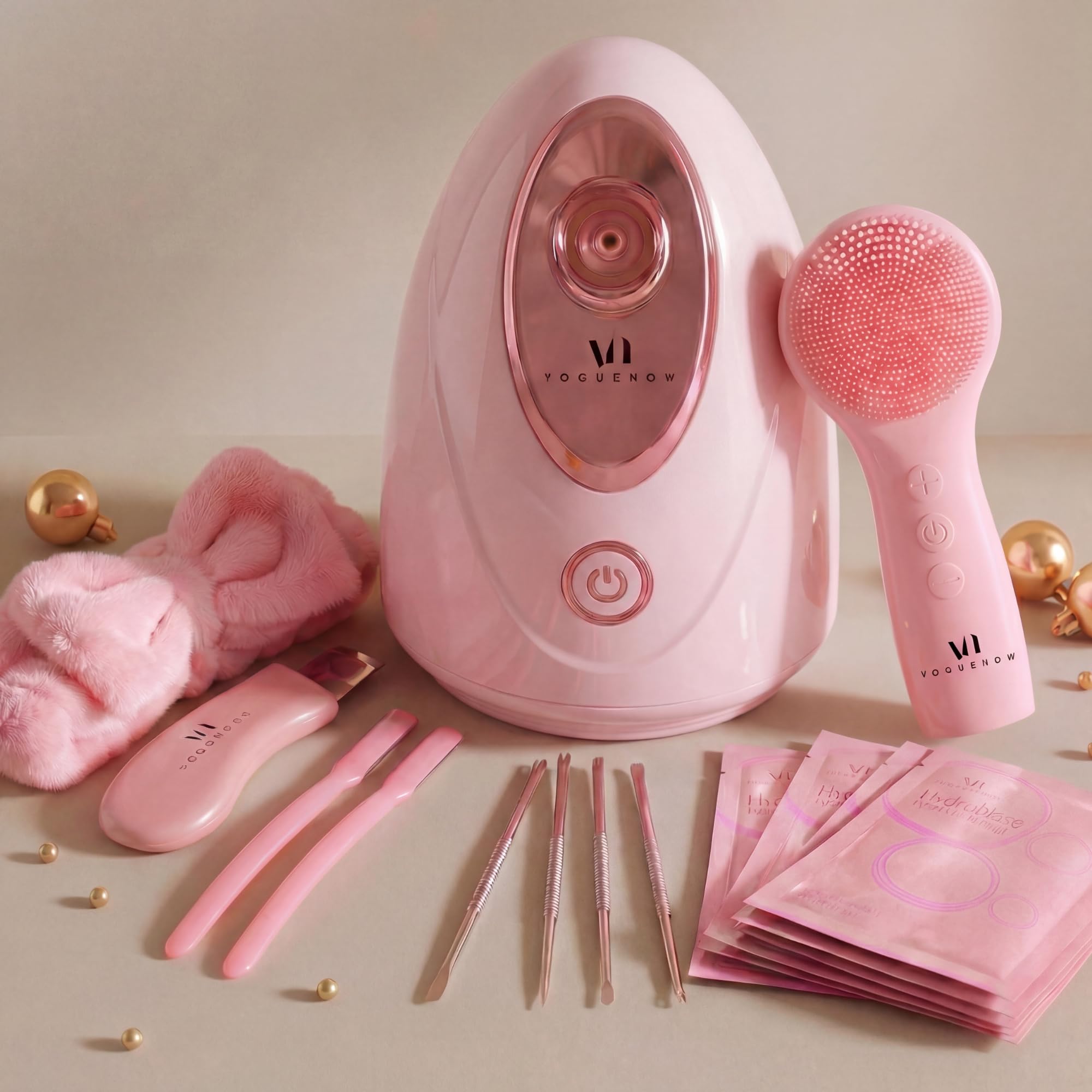Photo 1 of VogueNow Facial Steamer Spa Kit with Complimentary 15 Skin Care Tools | Face Steamer for Facial Deep Cleaning with Humidifier Mode | Self Care Gifts for Women, Spa Gifts, Birthday Gifts for Women