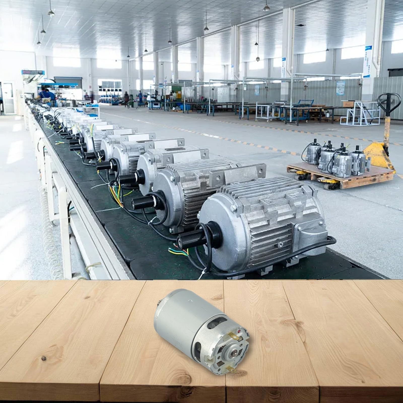 Niceminiwall 317005100 Ersatz DC Motor 10,8V 14Zähne für Metabo BS10.8V Akku-Bohrschrauber Silber Metall Motorzubehör