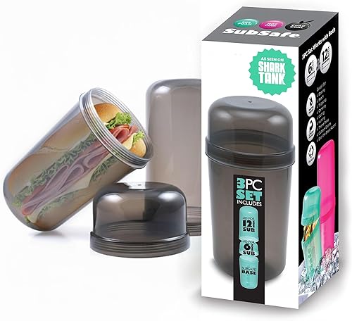Contenedor para sándwiches SubSafe Sub  Este contenedor reutilizable para sándwiches mantiene tu comida segura y sin alteraciones  Accesorios