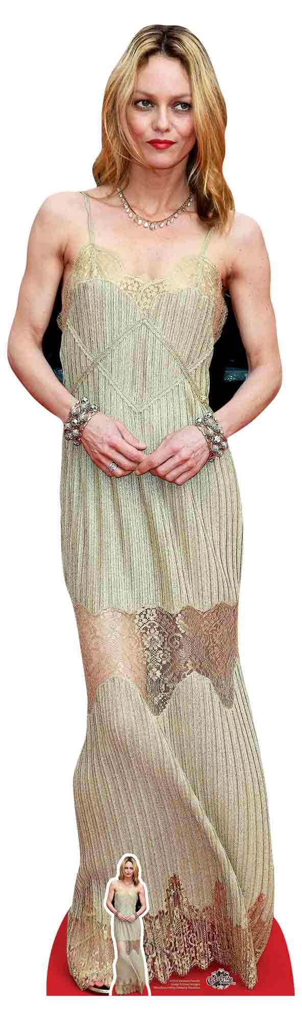 Lifesize Cardboard Cutout with Free Desktop Cutout of Vanessa Paradis 170cm Tall