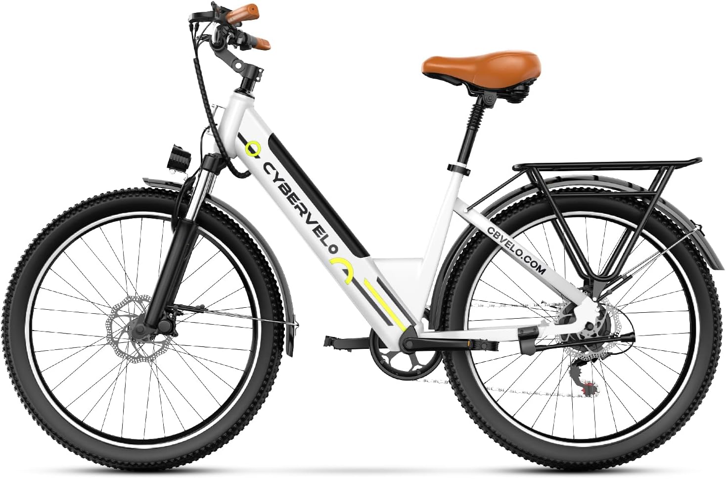 1000 Peak Electrical Bike for Adults,up 80 Miles Detachable Battery Ebike, 26″ Electrical E Bike with 7-Velocity,Grownup Electrical Bicycles for Commute Seashore Snow Womens All Terrain