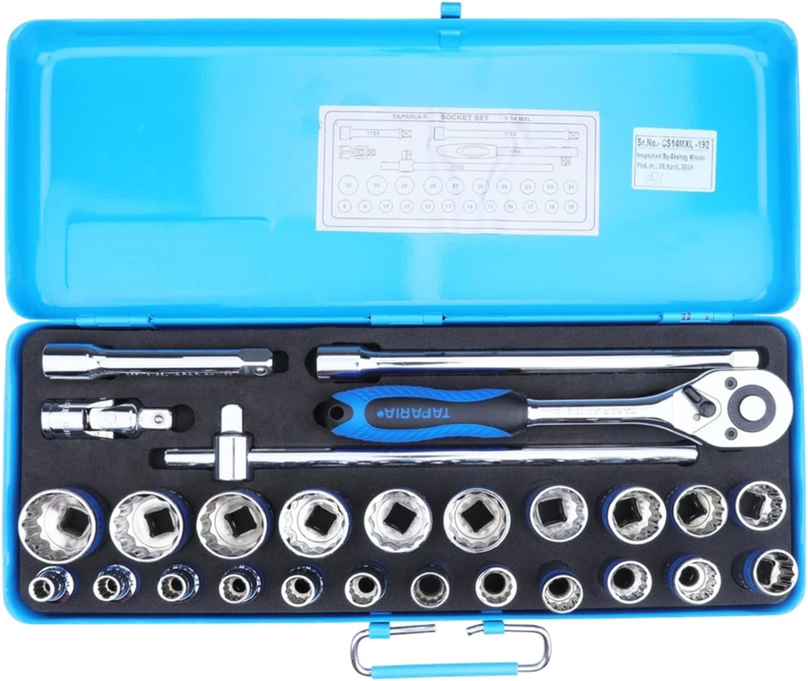 Taparia S14MXL 1/2-Inch Square Drive Socket Set